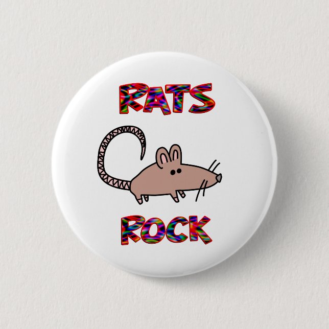Ratten-Felsen Button (Vorderseite)