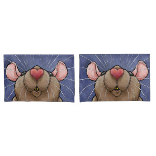 Ratten-Herz-Kissenbezüge Kissenbezug