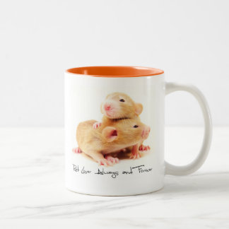 Ratten-Liebhaber immer und für immer Zweifarbige Tasse