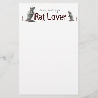 Ratten-Liebhaber stationär Briefpapier