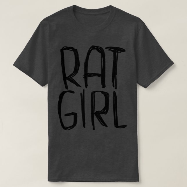 Ratten-Mädchen T-Shirt (Design vorne)
