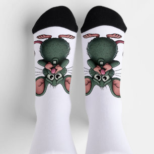 Ratten mit Nahen Crews Socken