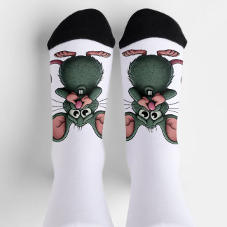 Ratten mit Nahen Crews Socken