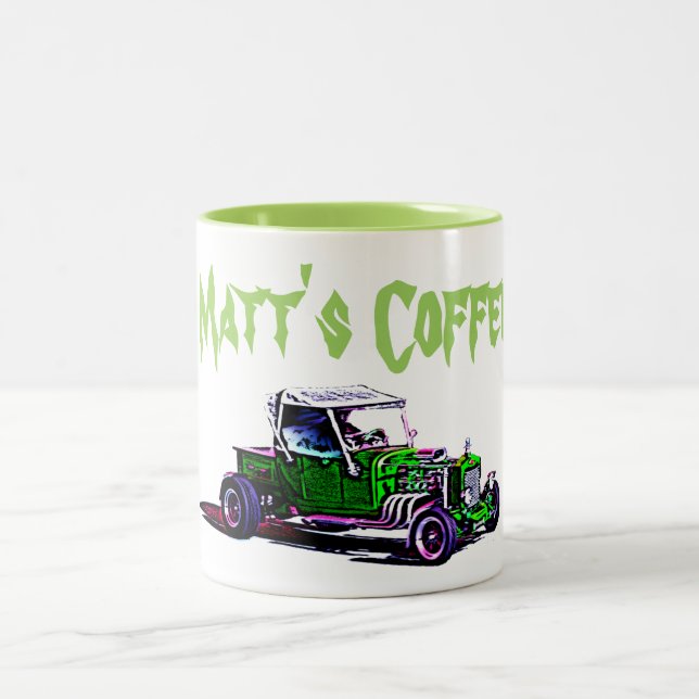 Ratten-Rod-Name-Kaffee-Tasse Zweifarbige Tasse (Mittel)