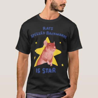 Ratten Rückwärts Geschrieben Ist Star Lustiger Rat T-Shirt