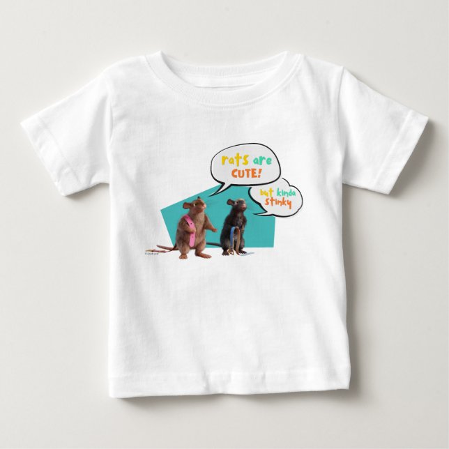 Ratten sind Niedlich, aber Kinda Stinky Baby T-shirt (Vorderseite)