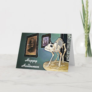 Ratten, Skeletons and Witches Halloween Card Karte