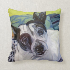 Ratten-Terrier-Haustier-Porträt-Kissen Kissen