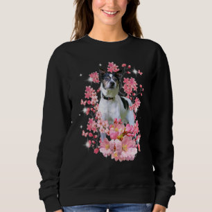 Ratten Terrier Kirschblüten Blumen Sweatshirt