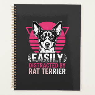 Ratten Terrier leicht abgelenkt Retro-Hund Planer