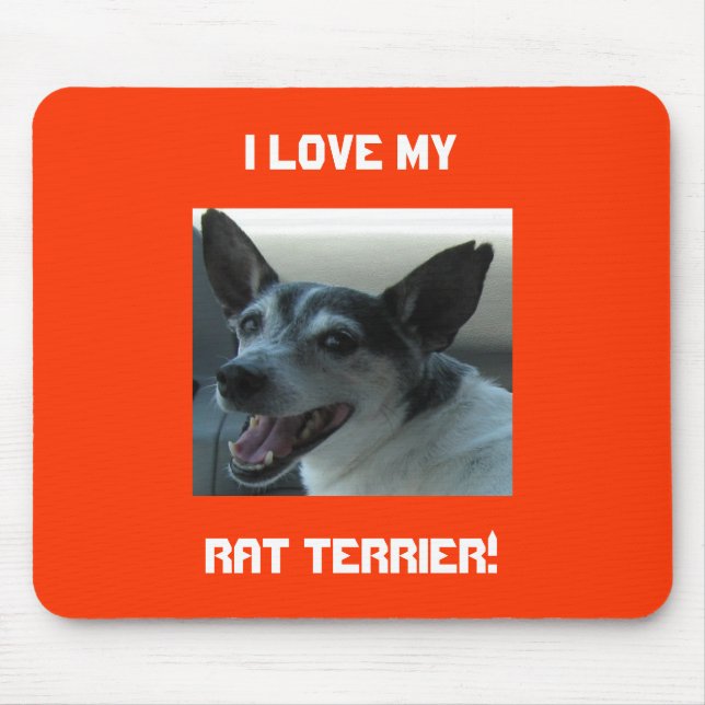 Ratten-Terrier-Mausunterlage Mousepad (Vorne)