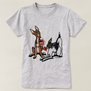Ratten-Terrier-Schatz-Valentinsgrüße T-Shirt