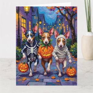 Ratten Terrier Trick-or-Treating Halloween-Kostüme Karte