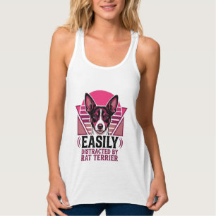 Ratten Terrier Vintage Leicht Ablenkbarer Hundeshi Tank Top