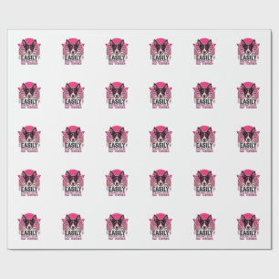 Ratten Terrier Vintage leicht ablenkbares Hundeshi Geschenkpapier