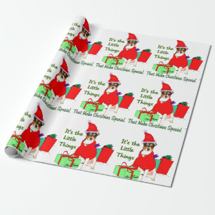Ratten-Terrier-Weihnachten Geschenkpapier