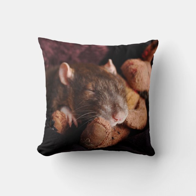 Ratten-Wurfs-Kissen Kissen (Vorderseite)