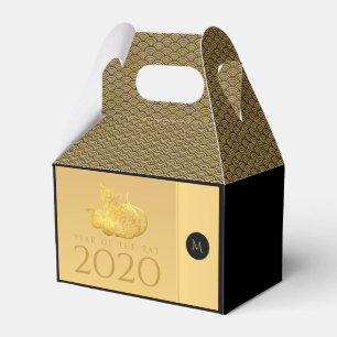 Rattenjahr 2020 Früchte Elegant Monogram G Gevor B Geschenkschachtel