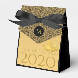 Rattenjahr 2020 Früchte Elegant Monogram T Gevor B Geschenkschachtel
