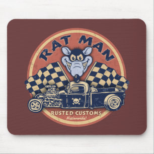 Rattenmann verrostete Zollbehörde Mousepad
