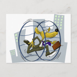 Rattenrennen Postkarte