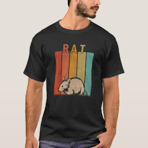 Rattenweibchen Niedlich Ratte Retro T-Shirt