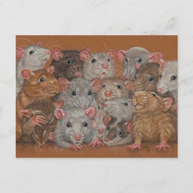 Rattie Wiedersehen III Postcard Boungans Postkarte (Vorderseite)