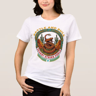 Rattle And Rule Desert Strike Force Tri-Blend Shirt