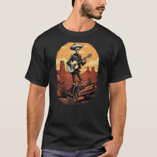 Rattle 'n' Strum, das Gitarre-schwingende Skelett- T-Shirt