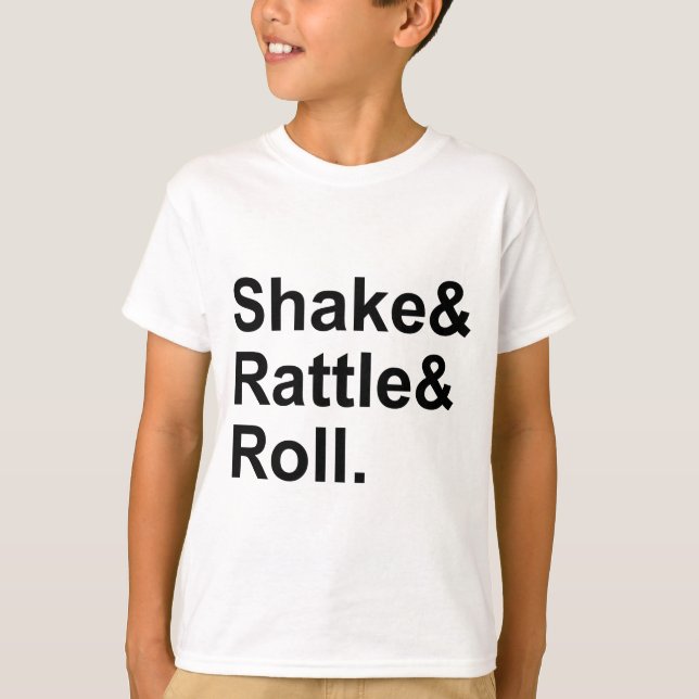 Rattle & Roll | Geist von Rock N' Roll Music T-Shirt (Vorderseite)