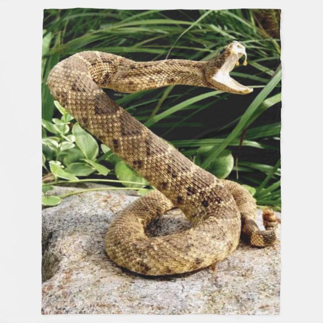 RATTLE SNAKE FLEECEDECKE (Vorderseite)
