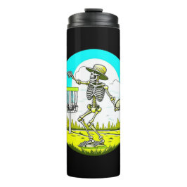 Rattle That Chains | Disk Golfing Skeleton Thermosbecher