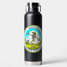 Rattle That Chains | Disk Golfing Skeleton Trinkflasche