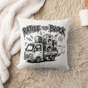 Rattle The Block Kissen
