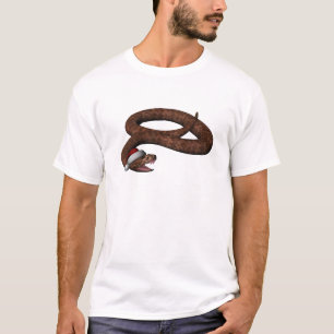 Rattlesnacht mit Weihnachtsmannmütze T-Shirt