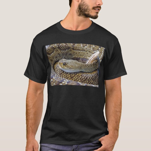 Rattlesnake Foto T-Shirt (Vorderseite)