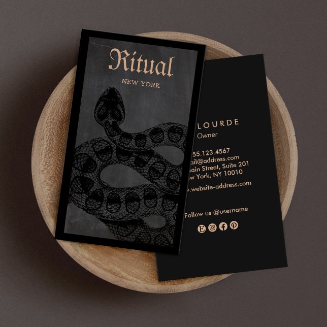 Rattlesnake Macabre Visitenkarte (Von Creator hochgeladen)