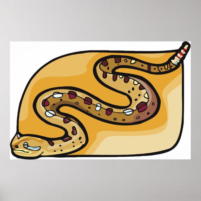 Rattlesnake Reptile Poster (Vorne)