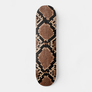 Rattlesnake Snake Skin Leather Imitate Skateboard