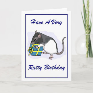 Ratty Geburtstag Karte