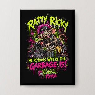 Ratty Ricky – Paranormale Punks Button