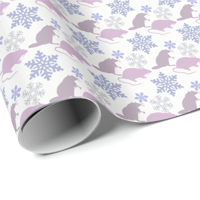 Ratty Weihnachtsratte Geschenkpapier (Rolleneckpunkt)