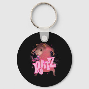 Ratz Fun Pink Mouse Rat Meme Men Halloween C Schlüsselanhänger