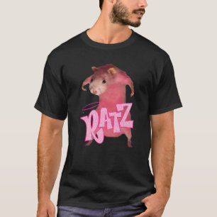 Ratz Pink Long Meme Funny Mouse Kostüm Ugly Chris T-Shirt