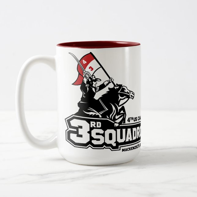 Räuber-Kaffee-Tasse Zweifarbige Tasse (Links)
