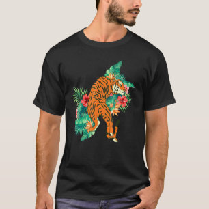 Raubtiere Wildkatze Jungle Tiere tropisch-asiatisc T-Shirt