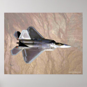 Raubvogel F-22 Poster