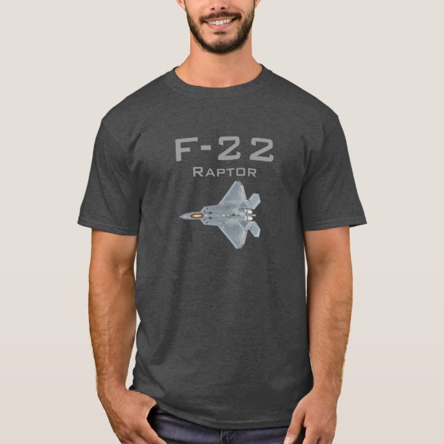 Raubvogel F-22 T-Shirt (Vorderseite)