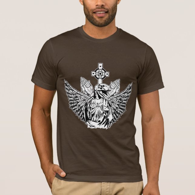 Raubvogel-Jesus-Lieben Sie T-Shirt (Vorderseite)