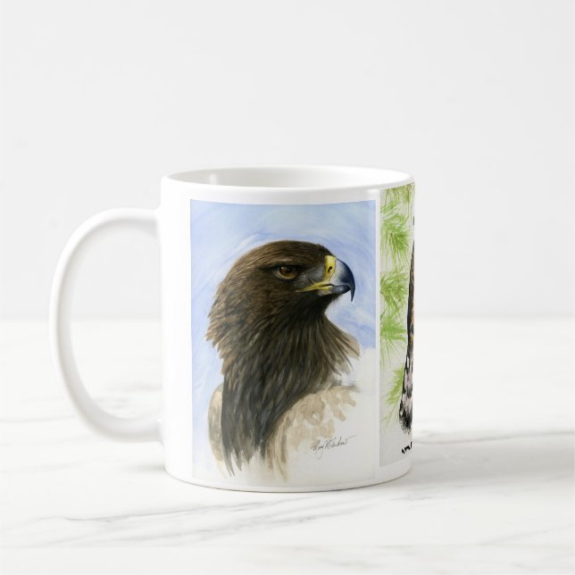 Raubvogel Liebhaber-Tasse Kaffeetasse (Links)